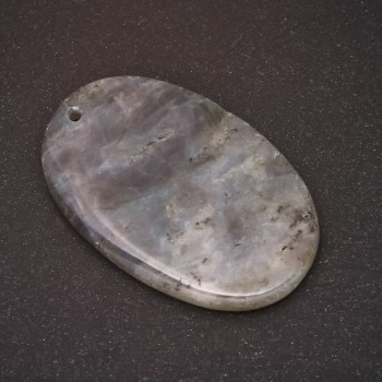 Anhänger aus natürlichem Labradorit, 35×54 mm (±), Geoden und natürliche Unregelmäßigkeiten