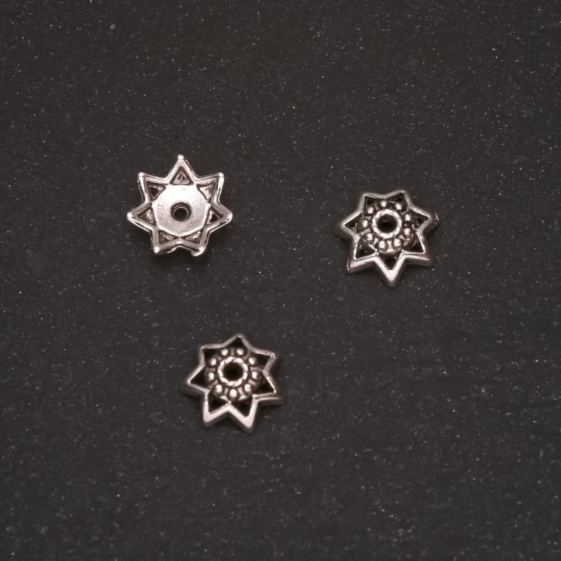Endkappen für Schmuckzubehör, Durchmesser 9 × 3 mm, Innendurchmesser 1,2 mm, Verpackung 20 g ± 43 Stück