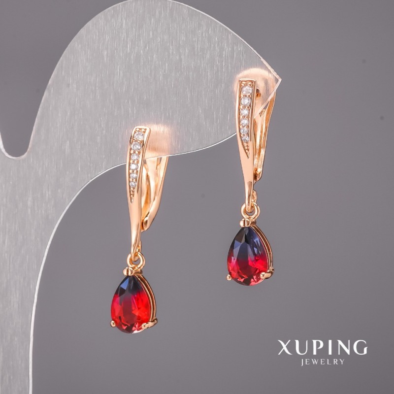 Xuping Chamäleon-Ohrstecker 6x30 mm Vergoldung 18K