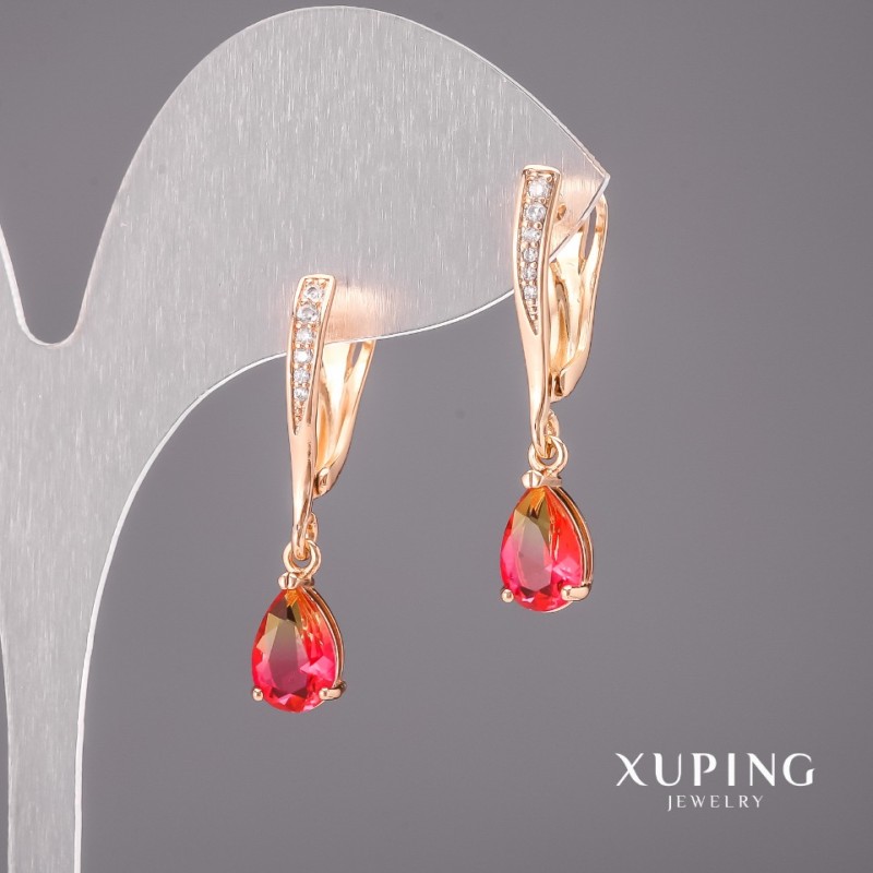 Ohrringe Xuping Chamäleon-Ohrringe 6×30 mm Vergoldung 18K