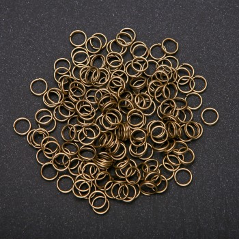 Federring Ø7 mm Bronzefarben, Packung 20 g