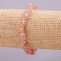 Elastisches Chalzedon-Chips-Armband, Durchmesser ca. 7 mm, Länge 18 cm