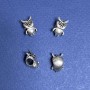 Pandora-Perle Eule, Ø 5 mm, Packung 8 Stück