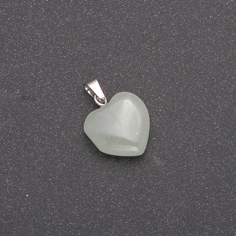 Herz-Anhänger aus Jade 14×14×23 mm
