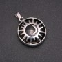 Anhänger aus Achat – Sonne, Durchmesser 27 mm