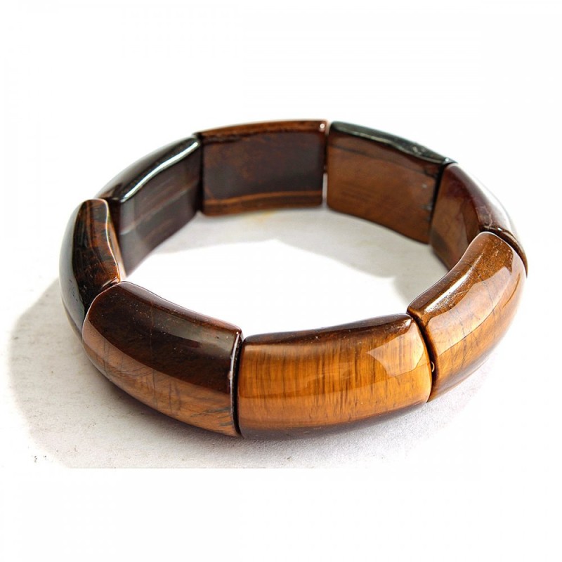 Elastisches Armband aus Tigerauge 17×27 (±) mm