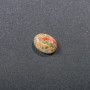 Cabochon aus Heliotrop-Jaspis 20 x 15 mm