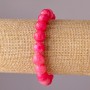 Armband aus Turmalin, künstlich, auf Elastikband, glatte Kugel, Durchmesser 10 mm, Umfang 18 cm