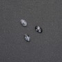 Cabochon Schneeflocken-Obsidian „Apache-Tränen“ 8×5 mm