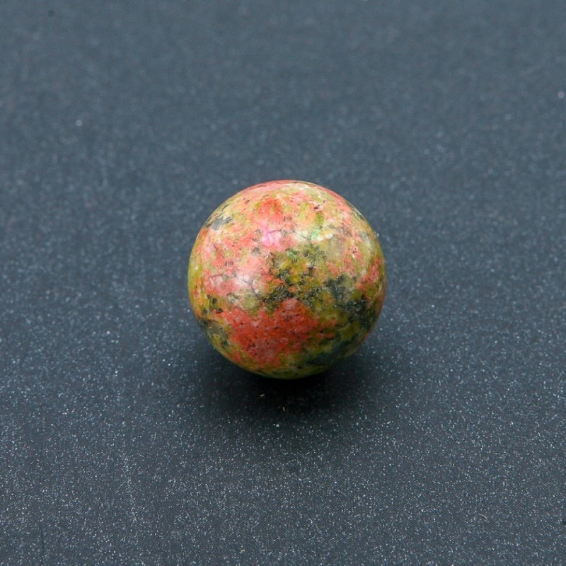 Souvenirkugel aus natürlichem Heliotrop, Durchmesser 20 mm+