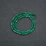 Strang facettierter Malachit-Perlen 4 × 2,5 mm