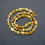 Perlen auf einer Schnur aus natürlichem Stein Jadeit, facettierte 7×6 mm, Länge 40 cm +