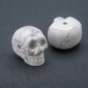 Schädel-Perle aus natürlichem Chalzedon 25×19 mm +