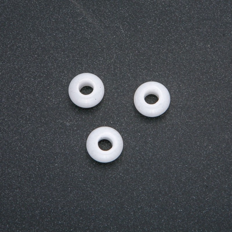 Pandora-Perle aus natürlichem Quarz, 14 × 7 mm, Lochdurchmesser 5,5 mm+