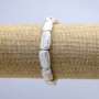 Barockperlenarmband mit Benzinreflexen auf elastischem Gummiband, Durchmesser ca. 10×18 mm (±), Länge ca. 18 cm