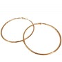 Xuping Ohrringe in Ringform, 18K-Vergoldung, Dicke ca. 2 mm, Durchmesser ca. 70 mm