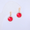 Xuping Ohrringe 18K-Vergoldung mit Swarovski-Kristallen und weißen Strasssteinen, Durchmesser 19 × 10 mm +