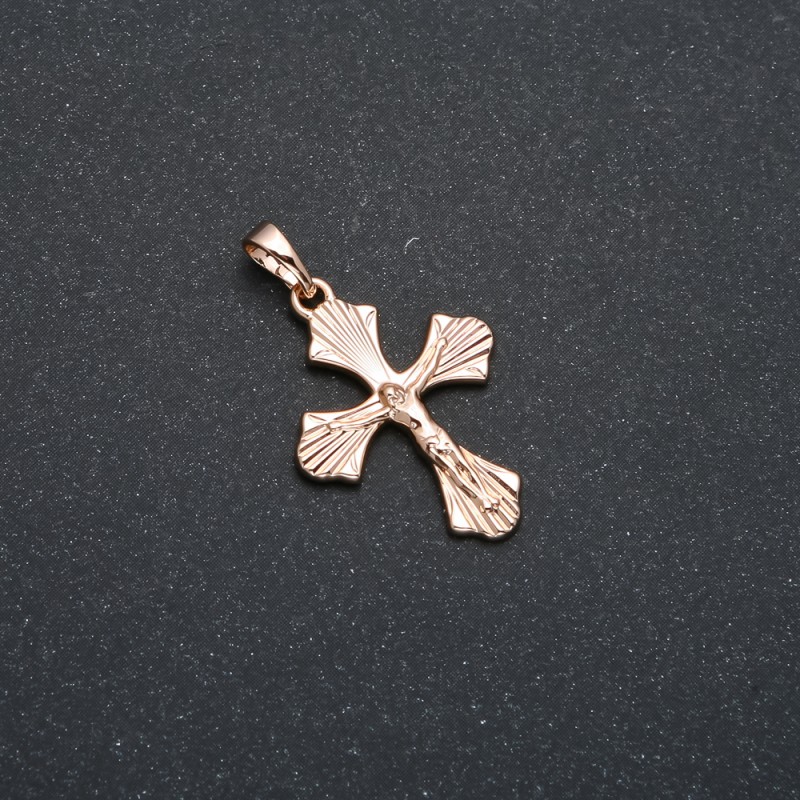 Anhänger Xuping – 18K-Vergoldung Kreuz, Durchmesser 29 × 18 mm +