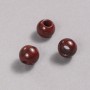 Pandora-Perle aus rotem Jaspis, 12 × 10 mm, Lochdurchmesser 5 mm +