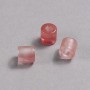 Pandora-Perle aus natürlichem Wassermelonen-Turmalin, 9x9 mm, Lochdurchmesser 3,5 mm +