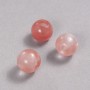 Pandora-Perle aus Wassermelonen-Turmalin 16 × 14 mm, Lochdurchmesser ca. 5,5 mm