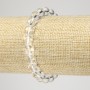 Elastisches Armband aus Bergkristallkugeln, glatte Kugeln, Ø 8 mm