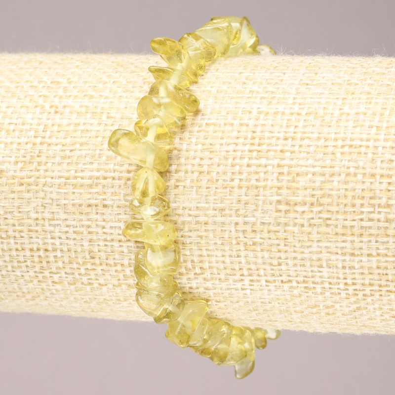 Elastikarmband aus getöntem Quarz, Körnchen, Durchmesser 6–8 mm