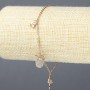 Xuping-Armband mit 18K-Vergoldung und weißen Strasssteinen, Dicke 1,5 mm + -, Länge 18–21 cm +