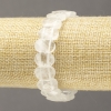 Elastisches Armband aus Bergkristall, facettierte Glieder, Durchmesser ca. 14 x 9,5 mm, 5 mm+
