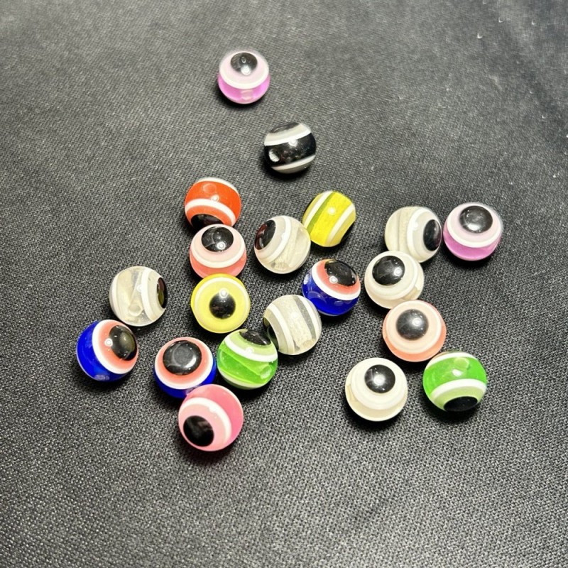 Perlen assortiert, Durchmesser 10 mm, Verpackung 50 Stück, 30 g