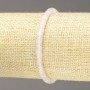 Elastisches Rosenquarz-Armband – Rondell-Perlen, Durchmesser 4 × 2,5 mm, Länge 18 cm
