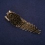 Brosche 'Igel-Dikobraz' aus bronzenem Metall, 75 × 23 mm