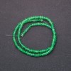Rondell-Perlen aus gefärbtem künstlichen Stein Chrysoprase, facettiert, Durchmesser 4×2 mm, Fadenlänge 38 cm