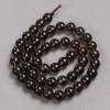 Rauchtopas-Perlen (künstlich), glatte Kugeln, Durchmesser 8 mm, Länge ca. 38 cm