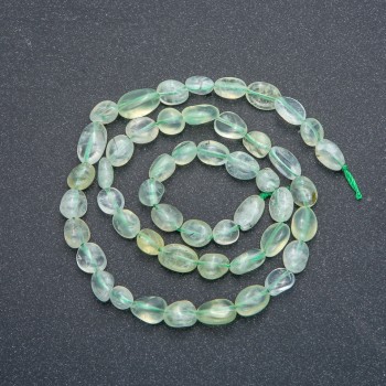 Prenit-Naturperlen auf Schnur, facettierte Perlen, Durchmesser 8 × 6 mm, Länge 40 cm +