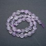 Amethyst-Rondellen auf Schnur aus Naturstein, Durchmesser 10×8 mm, Länge 41 cm +