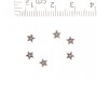 Sternförmiger Perleinsatz, Durchmesser 1 mm, Länge 0,5 cm, Verpackung 20 g, ± 200 Stück