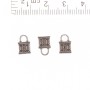 Anhänger Schloss 10×7 mm, Schmuckzubehör, Verpackung ca. 30 Stück, 20 g
