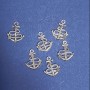 Schmuckzubehör Anhänger Anker mit Tau, 24×20 mm, Verpackung 20 g, +/- 10 Stück