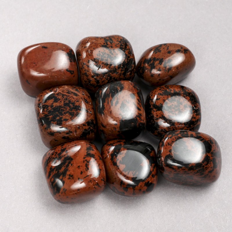 Souvenir-Natursteine aus Obsidian, Durchmesser ca. 22 × 16 mm ± (Verpackung 100 g)