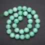 Perlen aus birmanischem Jadeit, glatte Kugeln, Durchmesser ca. 12 mm, Länge 38 cm