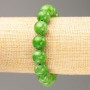 Elastisches Armband mit Jade-Imitation (künstliches Acryl), Durchmesser 12,5 mm, Länge 18 cm