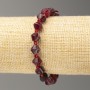 Elastisches Turmalin-Armband, facettierte Bikonus, Ø 8x8 mm, Länge ca. 18 cm