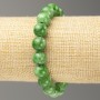 Elastisches Armband mit Chrysopras-Imitation (künstliches Acryl) glatte Kugel, Durchmesser ca. 10 mm, Länge ca. 18 cm
