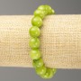 Elastisches Armband aus Onyx-Imitation, Acrylkugeln, glatte Kugeln, Durchmesser ca. 10 mm, Länge ca. 18 cm