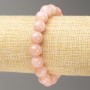 Armband auf Elastikband – Erdbeerquarz (künstliches Acryl), glatte Kugel, Durchmesser ca. 10 mm, Länge ca. 18 cm