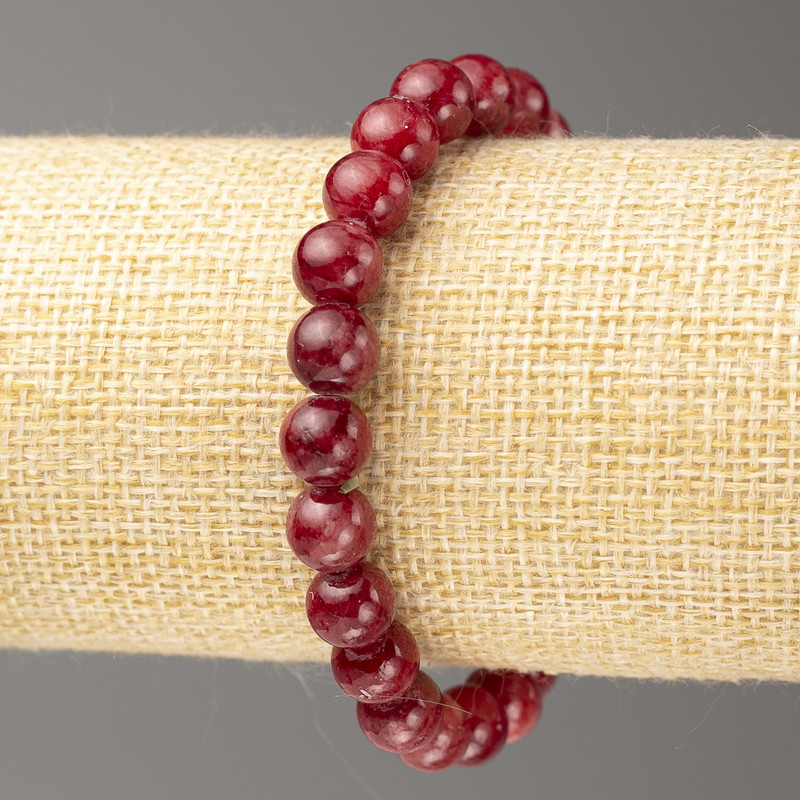 Armband Turmalin (künstliches Acryl), Durchmesser ca. 8 mm, Länge ca. 18 cm, glatte Kugel auf Elastikband