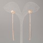 Ohrstecker-Kügelchen Xuping, Vergoldung 18K, Durchmesser ca. 2 mm, Länge ca. 6 cm