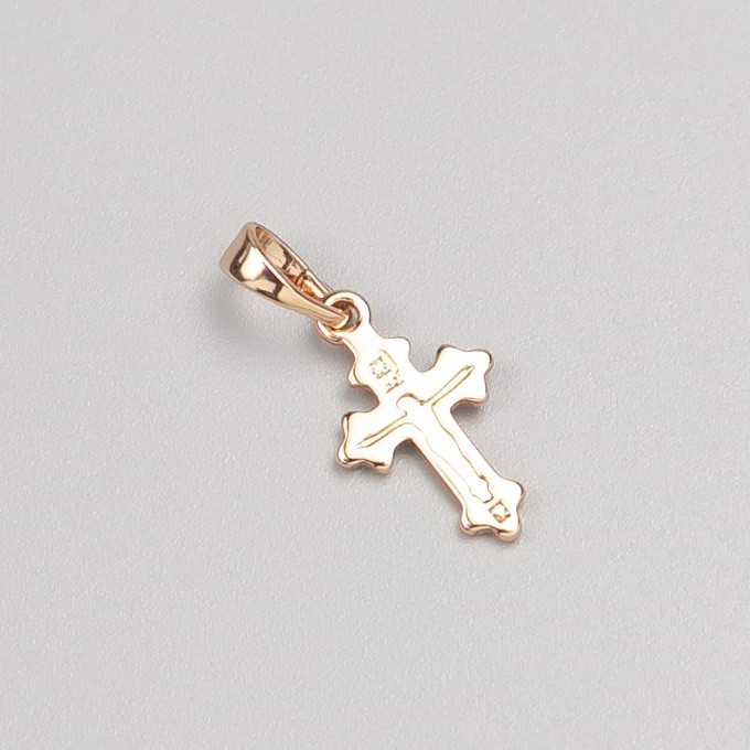 Xuping Kreuzanhänger Vergoldung 18K, Durchmesser 16 x 9,5 mm
