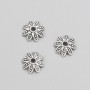 Endkappe silberfarben, Durchmesser ca. 10×3 mm, Verpackung ca. 20 g, ca. 80 Stück